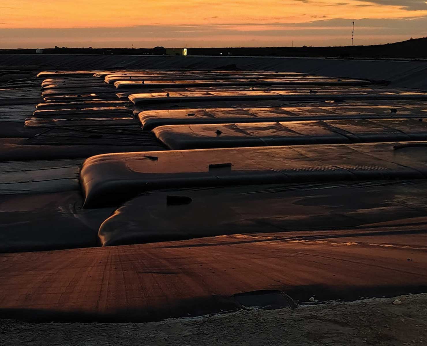 piney-point-6 Dredge discharge pipeline at the Piney Point project at sunset