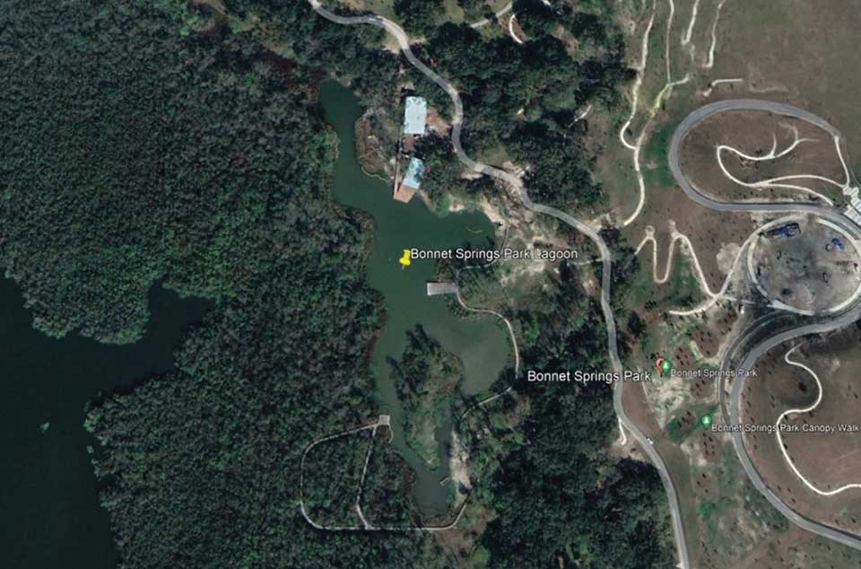 Bonnet Springs after dredging, a completed 10-acre freshwater observation lagoon