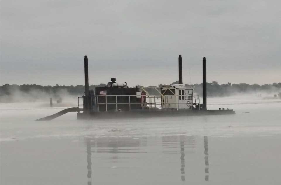 Pulp-and-paper Dredging at an active pulp and paper facility